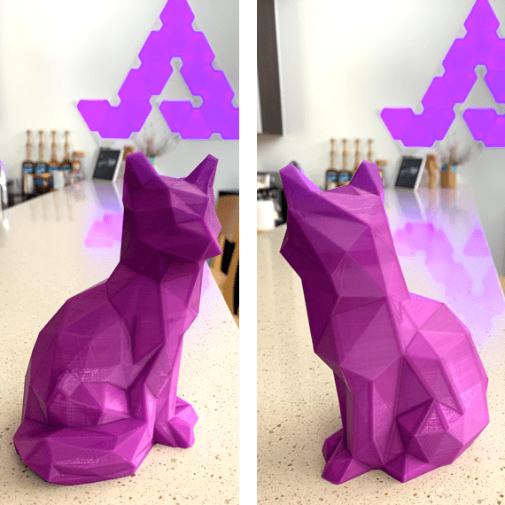 Purple Geometric Fox